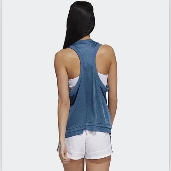 ADIDAS/PELOTON LARGE TANK TOP Orbit Indigo - Picture 2 of 7